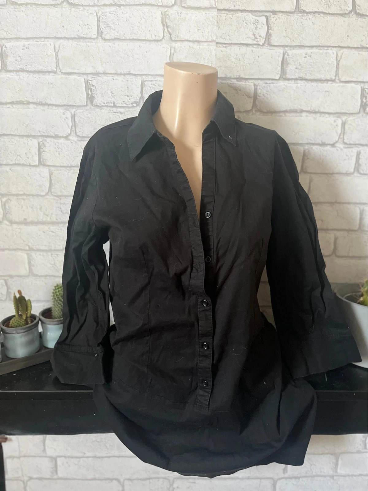 Tunique / chemise noire élégante – Taille 40